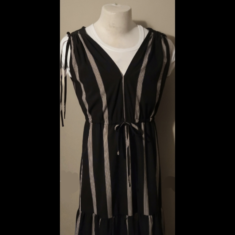 Calvin Klein Black and White Maxi Dress